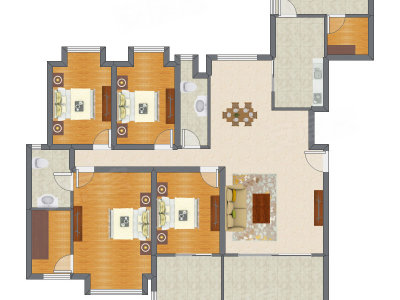 4室2厅 189.55平米