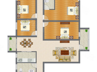 4室1厅 108.84平米