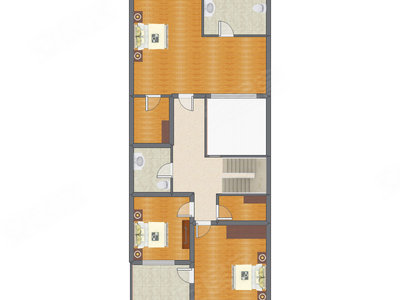 5室2厅 282.00平米户型图