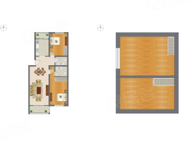 2室1厅 110.79平米