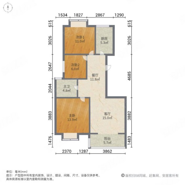 隆城锦翠三期户型图片