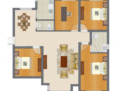 4室1厅 142.32平米