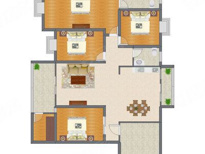 4室2厅 175.13平米