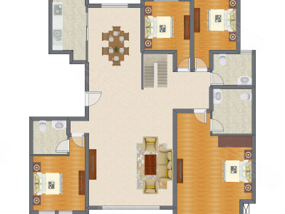 4室2厅 159.86平米