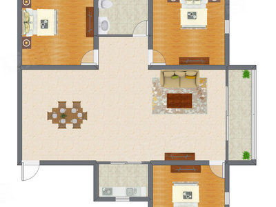 3室1厅 149.00平米