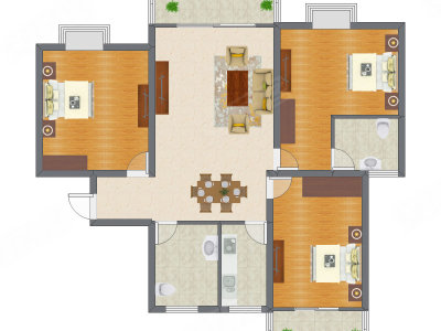 3室2厅 112.27平米