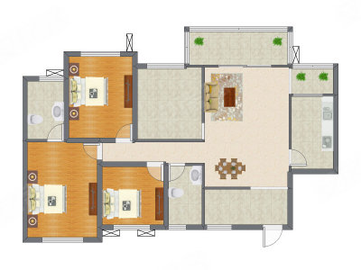 3室2厅 112.80平米