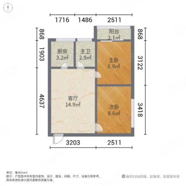 低总价,世纪中心二手房,95万,2室1厅,1卫,59.8平米-合肥安居客