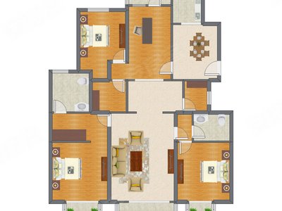 4室2厅 174.28平米