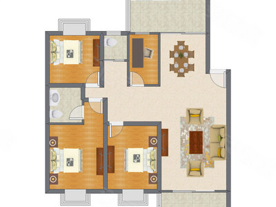 4室2厅 188.53平米