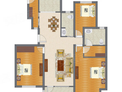 3室2厅 142.98平米