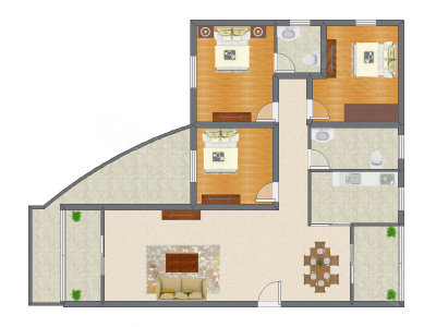 3室2厅 145.68平米