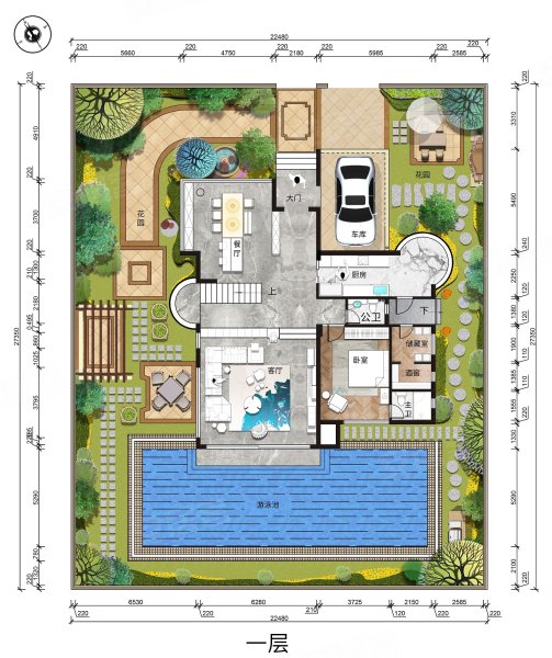 华南新城独栋别墅传世佳品私家泳池花园现楼交付