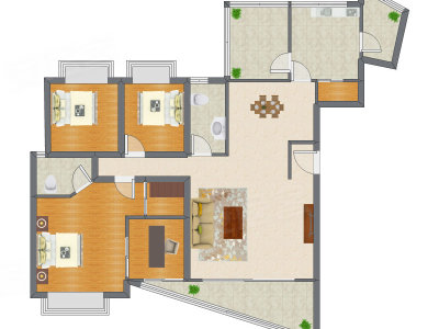 4室2厅 168.22平米