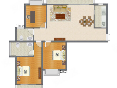 3室2厅 133.85平米