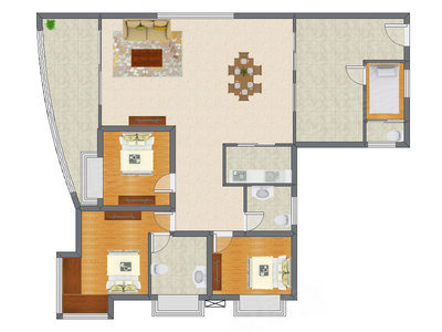 4室2厅 151.45平米