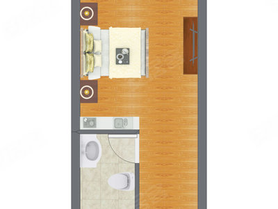 1室1厅 42.13平米