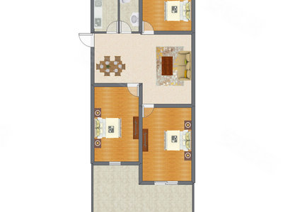 3室2厅 112.10平米
