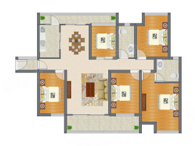 5室2厅 152.00平米