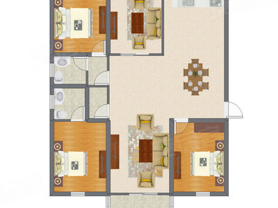 3室3厅 105.14平米