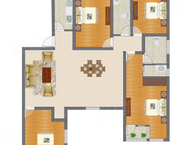 4室2厅 118.78平米