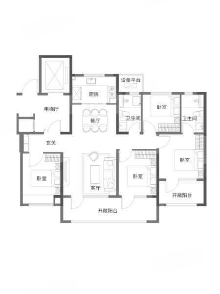 保利首创颂 叠墅户型图片