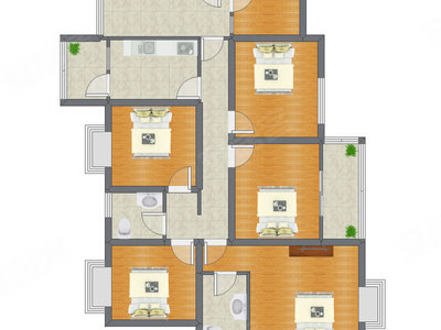 5室2厅 123.16平米