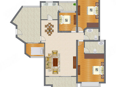 4室2厅 152.27平米