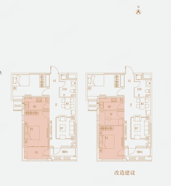 幸福城2室2厅1卫93㎡南96万