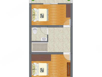 2室2厅 17.92平米户型图