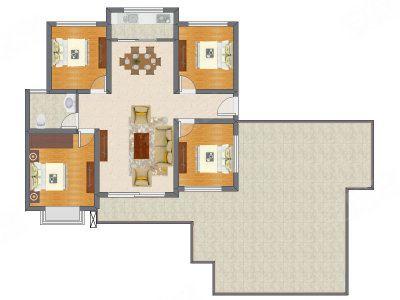 4室2厅 120.42平米