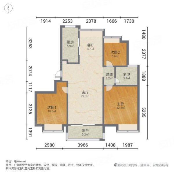 济南玫瑰园户型图图片