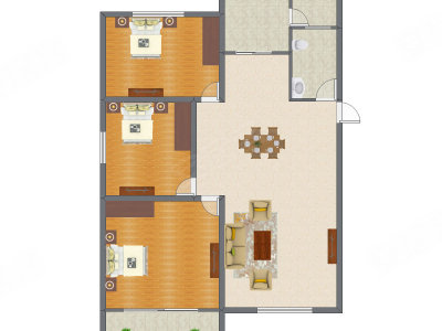 3室2厅 145.33平米