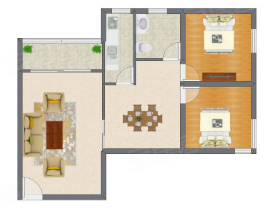 2室2厅 111.04平米