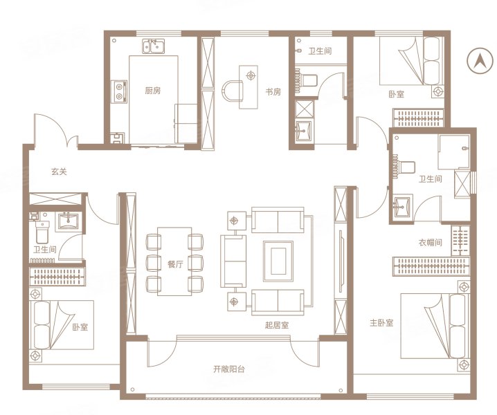 和达·和园4室2厅3卫160㎡南255万