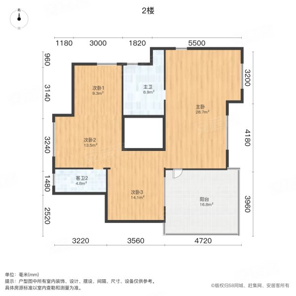 F·天下5室3厅3卫240.95㎡南北500万