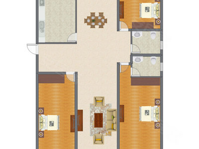 3室2厅 157.57平米
