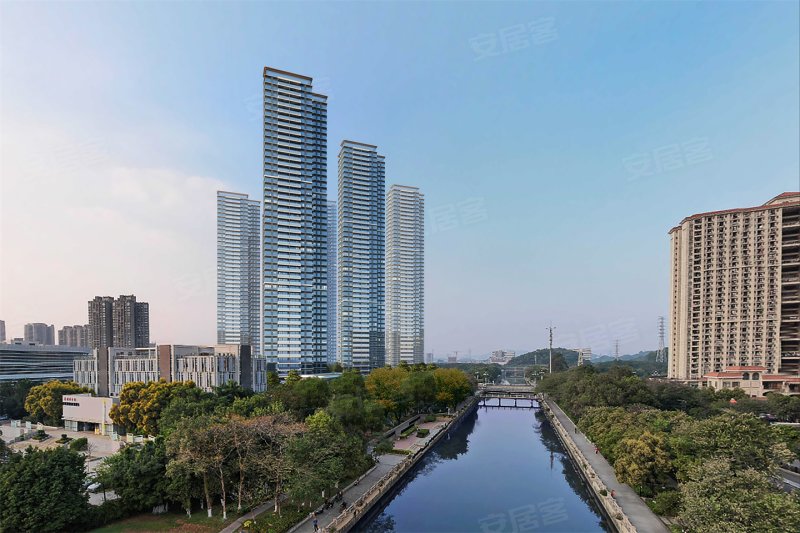 全南向房型 百米楼间距 超100使用率,保利招商华发中央公馆二手房,383