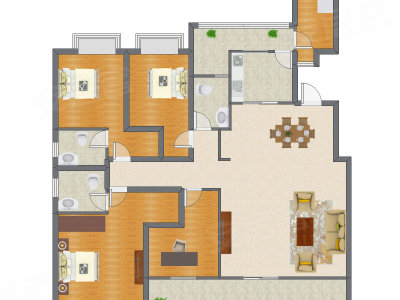 4室2厅 178.04平米