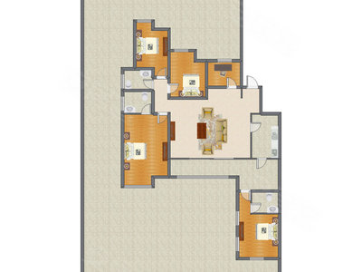 5室1厅 346.52平米