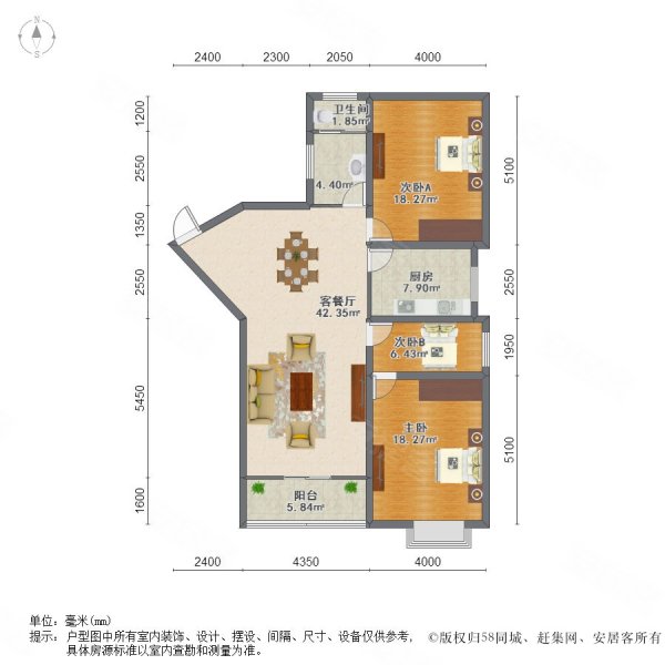 宾阳湖景花园二期户型图片