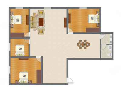 4室2厅 150.47平米