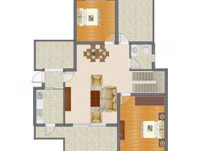2室2厅 105.48平米