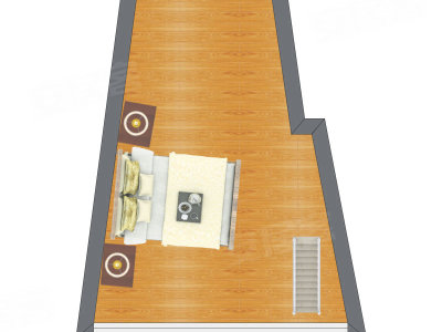 1室0厅 53.31平米户型图