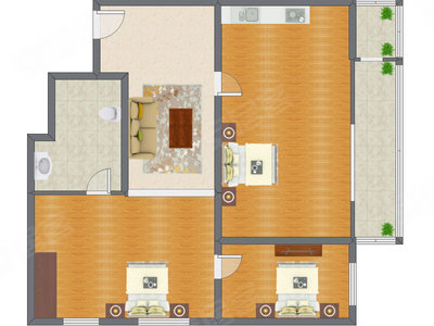 3室1厅 140.11平米