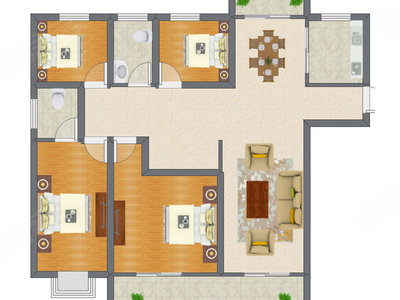 4室2厅 177.50平米