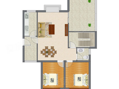 3室2厅 140.25平米