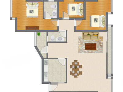 3室2厅 112.57平米