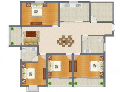 4室2厅 138.57平米