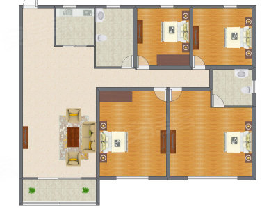 4室2厅 189.39平米